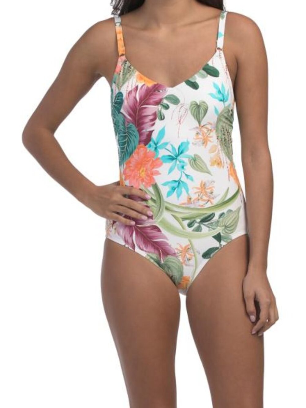 JANTZEN Upf 50 Sue Twisted Back Tummy Control One-piece Swimsuit
